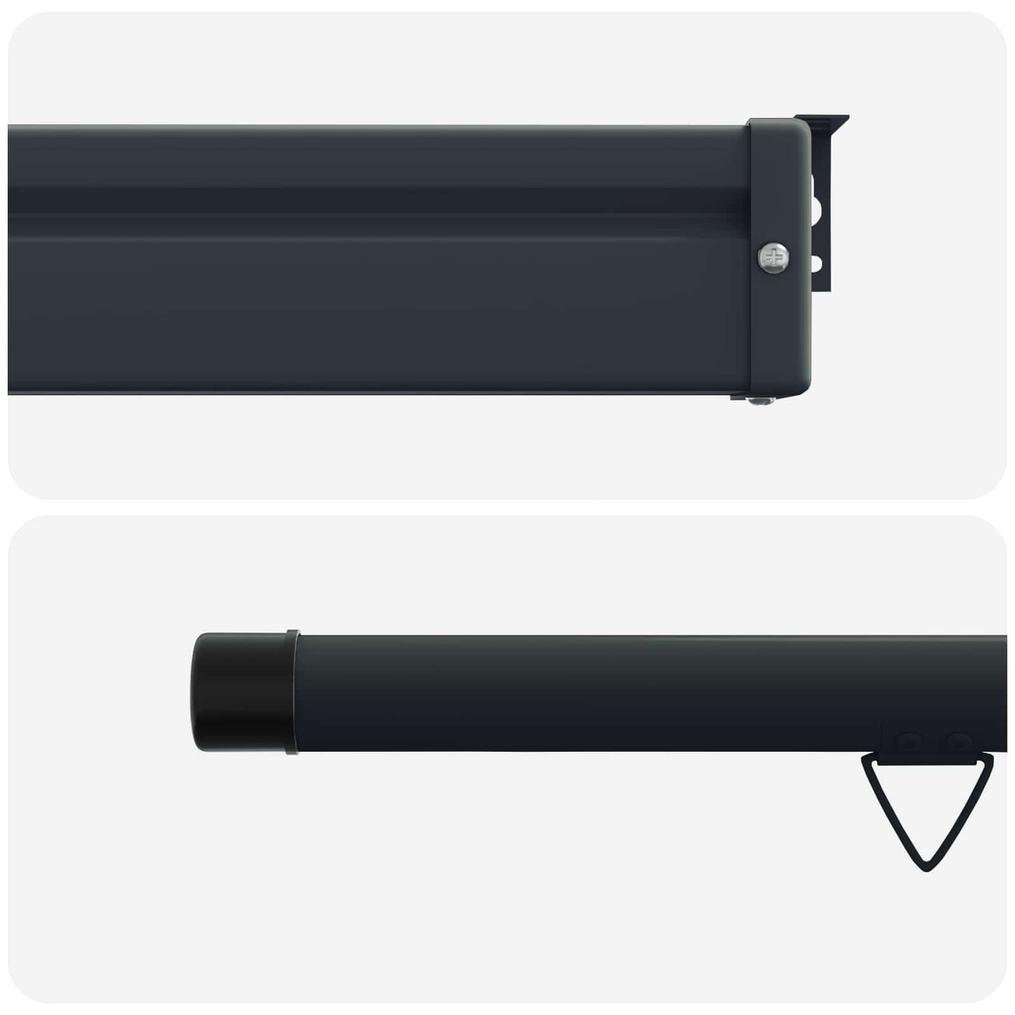 Balcony Side Awning 60 x 250 cm 100% polyester iron steel