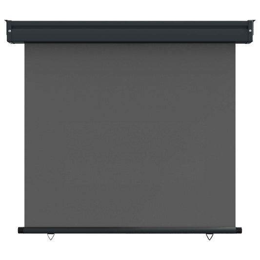 Balcony Side Awning 60 x 250 cm 100% polyester iron steel