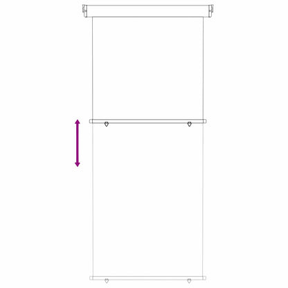 Balcony Side Awning 60 x 250 cm 100% polyester iron steel