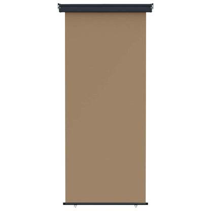 Balcony Side Awning 80 x 250 cm 100% polyester iron steel Taupe