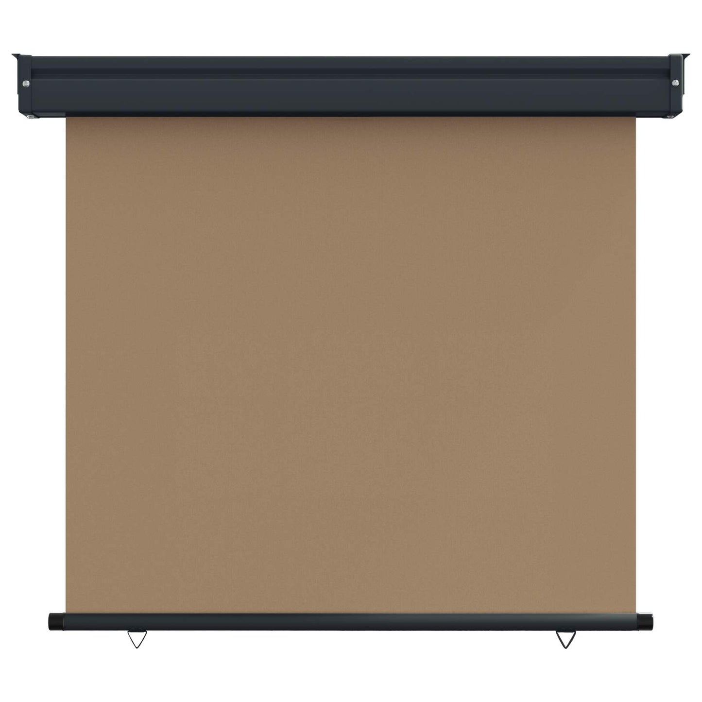 Balcony Side Awning 80 x 250 cm 100% polyester iron steel Taupe
