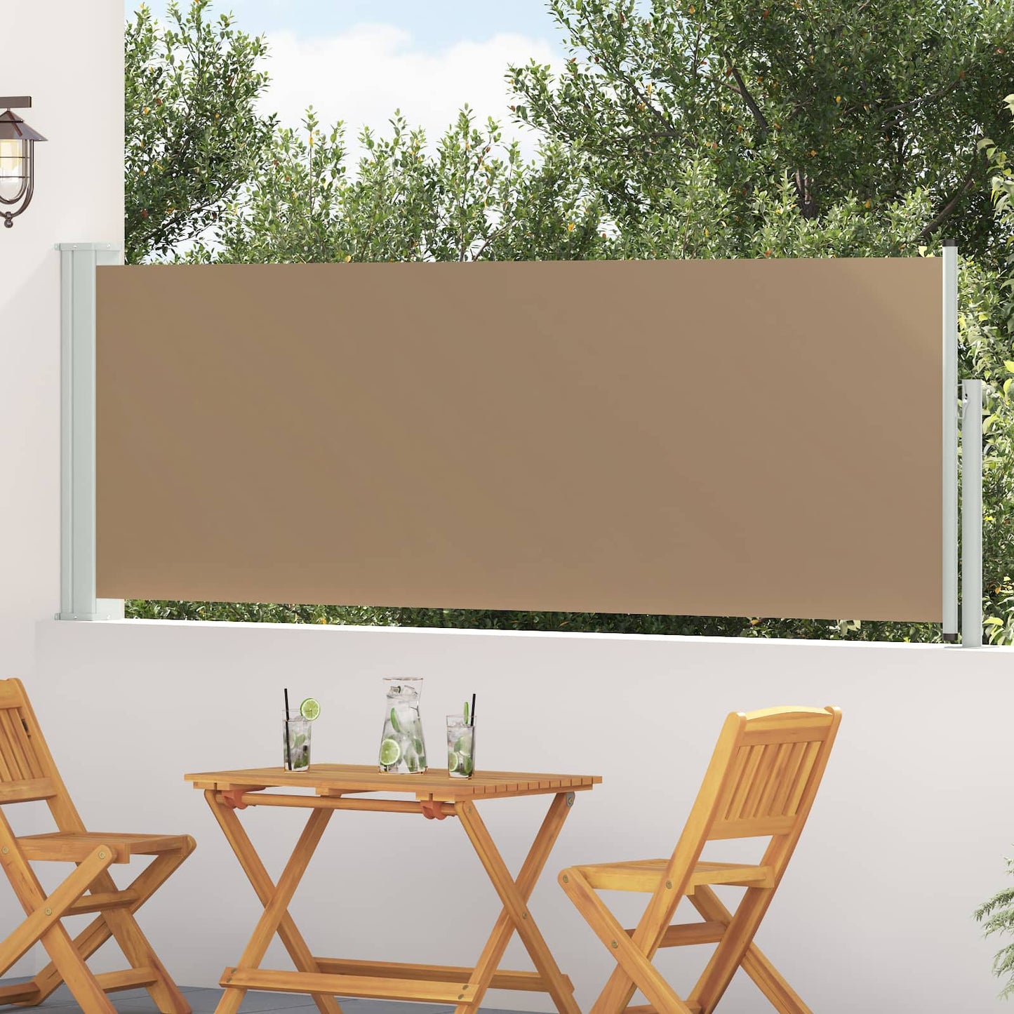 Retractable Side Awning 300 x 100 cm Polyester Rectangular