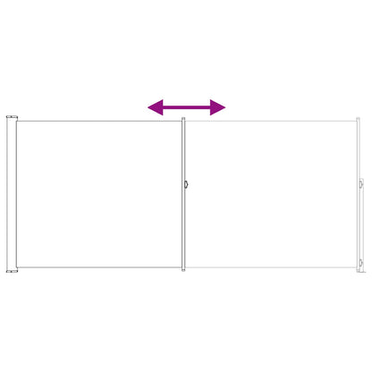 Retractable Side Awning 180 x 500 cm 100% polyester iron steel