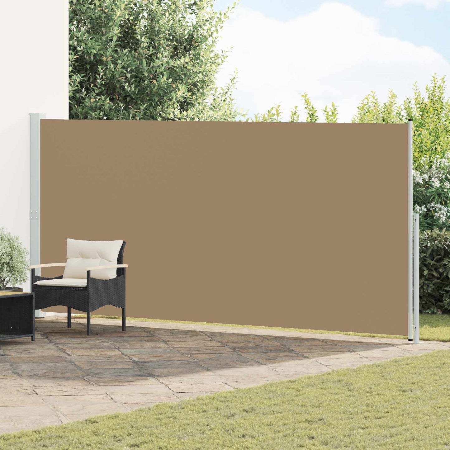 Retractable Side Awning 200 x 600 cm Polyester Rectangular