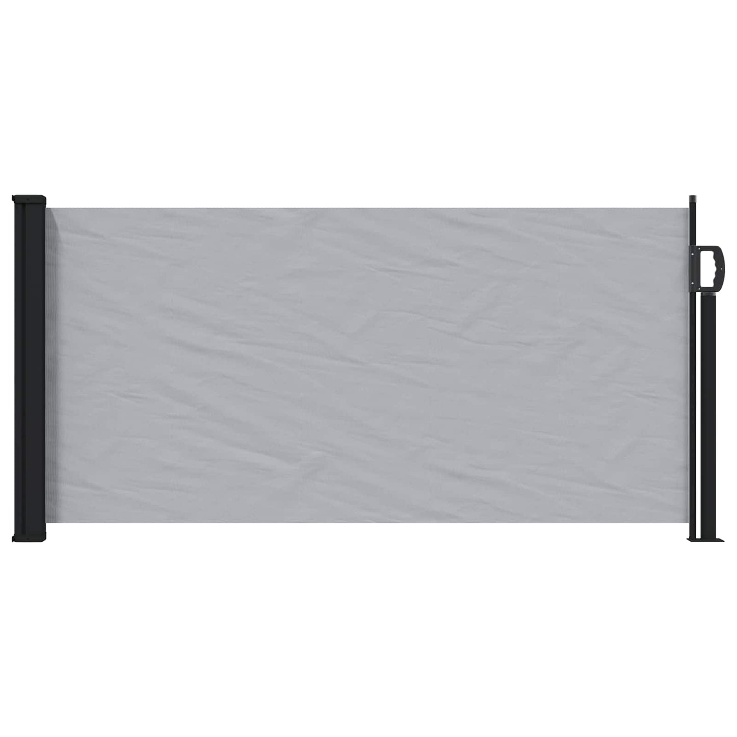 Retractable Side Awning Grey 300 x 100 cm Polyester