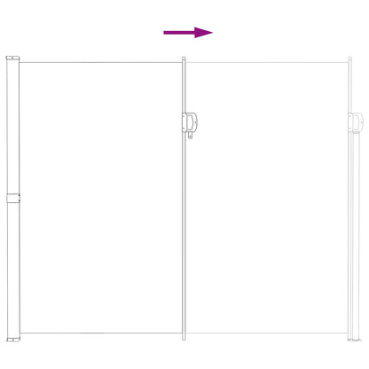 Retractable Side Awning Sand 300 x 220 cm Polyester
