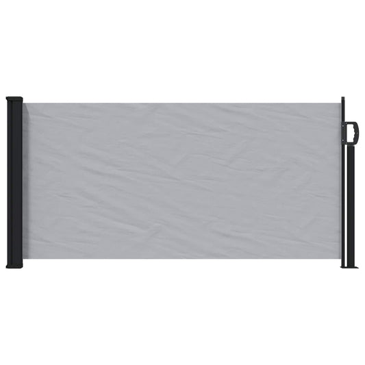 Retractable Side Awning 500 x 100 cm Polyester Rectangular Grey