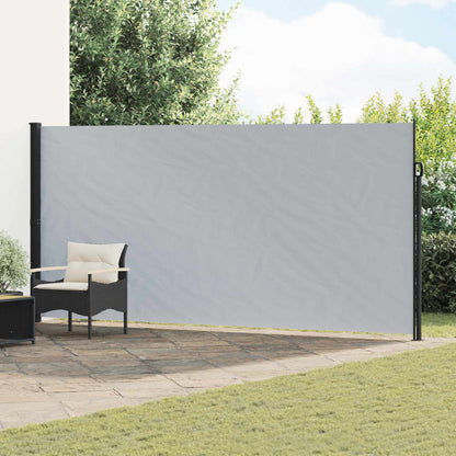 Retractable Side Awning Grey 500 x 200 cm Polyester