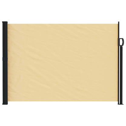 Retractable Side Awning Sand 600 x 160 cm Polyester