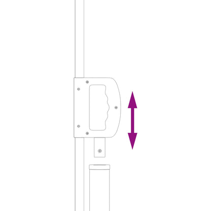 Retractable Side Awning 140 x 300 cm 100% polyester iron steel