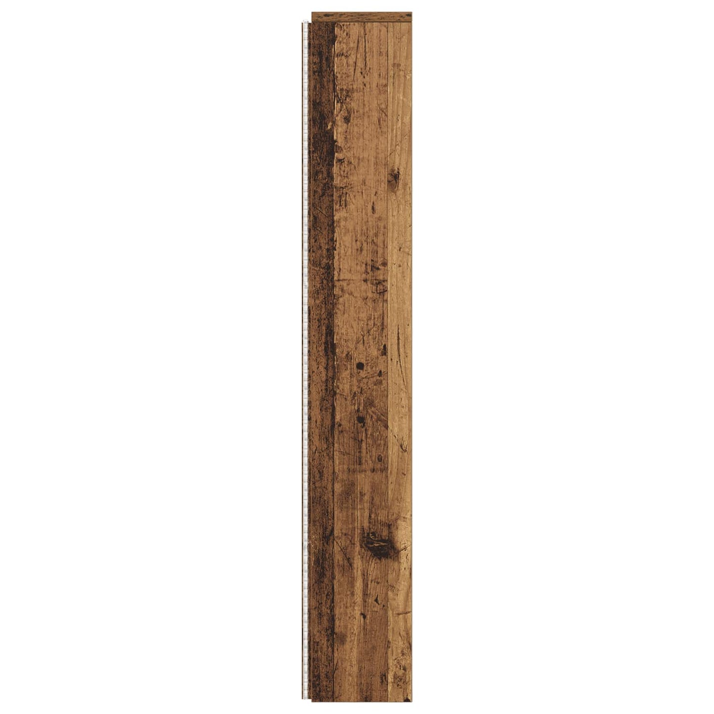 Storage Headboard with LED Old Wood 160 cm Engineered Wood