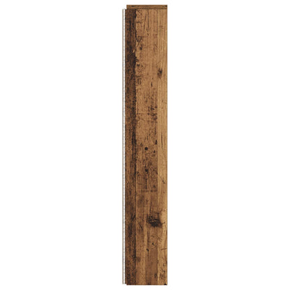 Storage Headboard with LED Old Wood 160 cm Engineered Wood