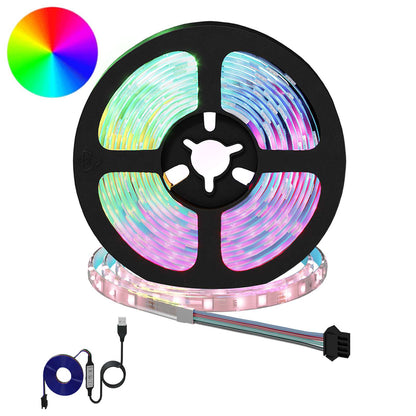 LED Strip 12 pcs Black and Transparent 3000 mm