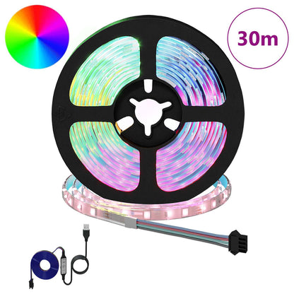 LED Strip 12 pcs Black and Transparent 2500 mm