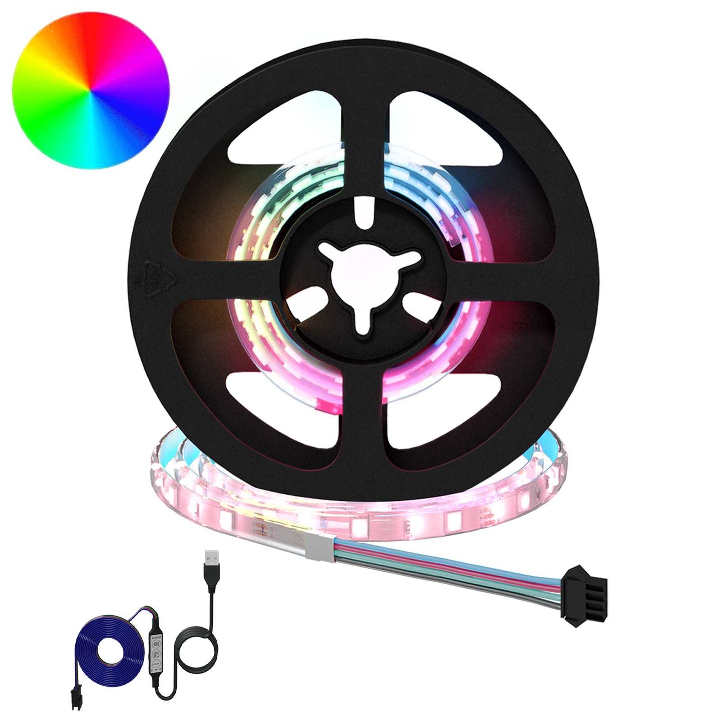 LED Strip 12 pcs Black and Transparent 350 mm