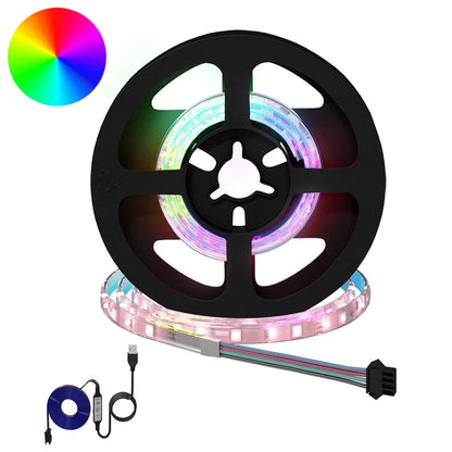 LED Strip 12 pcs Black and Transparent 450 mm