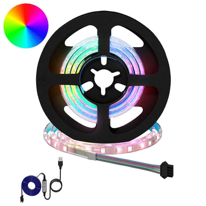 LED Strip 12 pcs Black and Transparent 550 mm