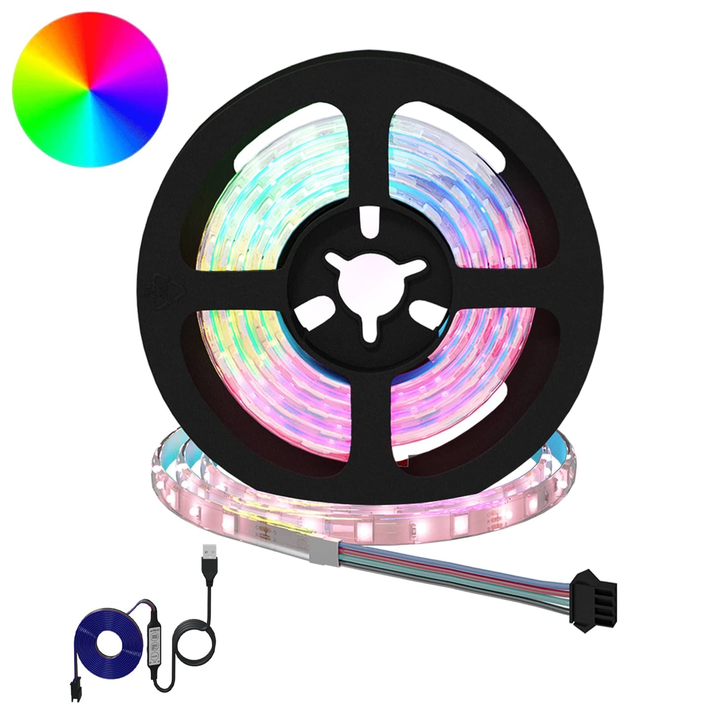 LED Strip 12 pcs Black and Transparent 900 mm