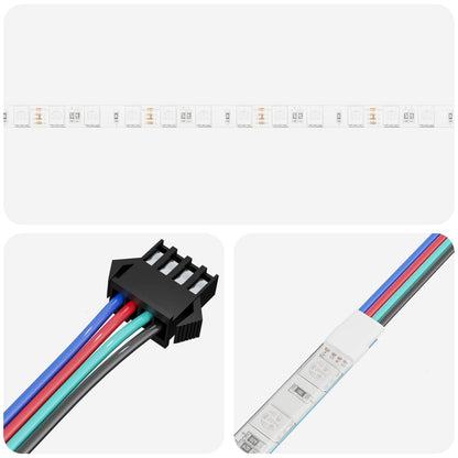 LED Strip 12 pcs Black and Transparent 750 mm