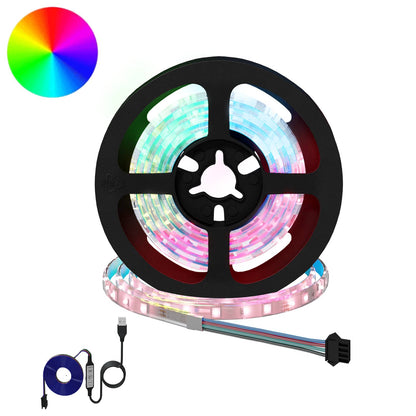 LED Strip 2 pcs Black and Transparent 1000 mm