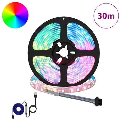LED Strip 12 pcs Black and Transparent 2500 mm