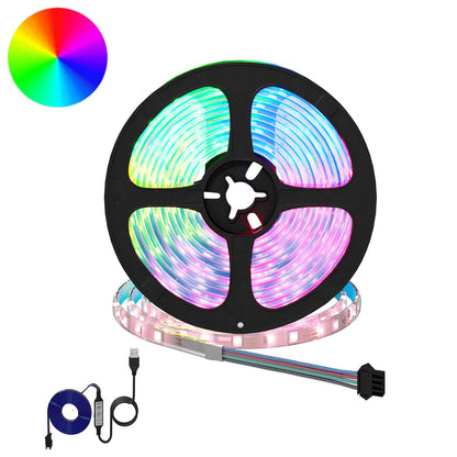 LED Strip 12 pcs Black and Transparent 4700 mm