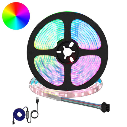 LED Strip 12 pcs Black and Transparent 5500 mm