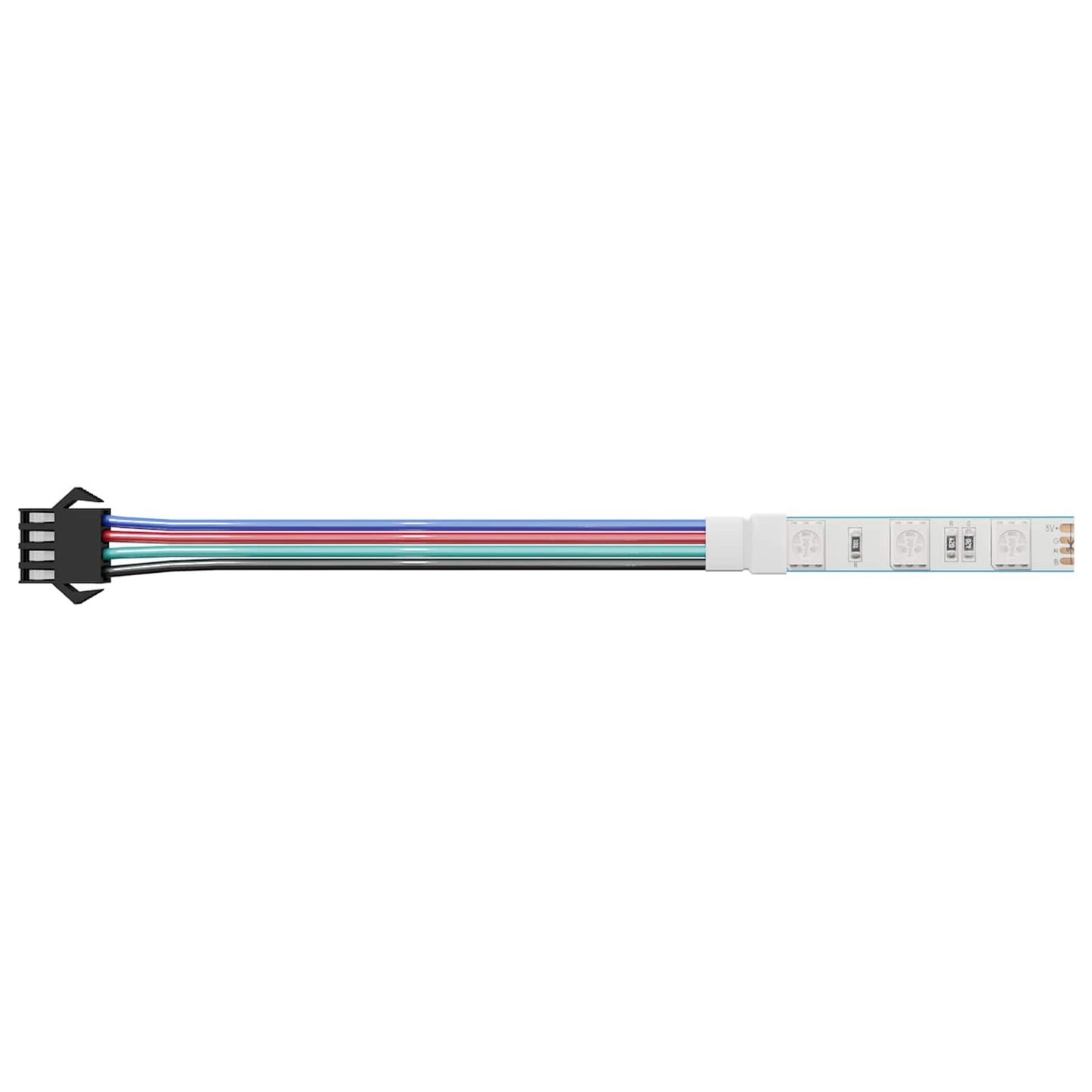 LED Strip 12 pcs Black and Multicolour 1745 mm