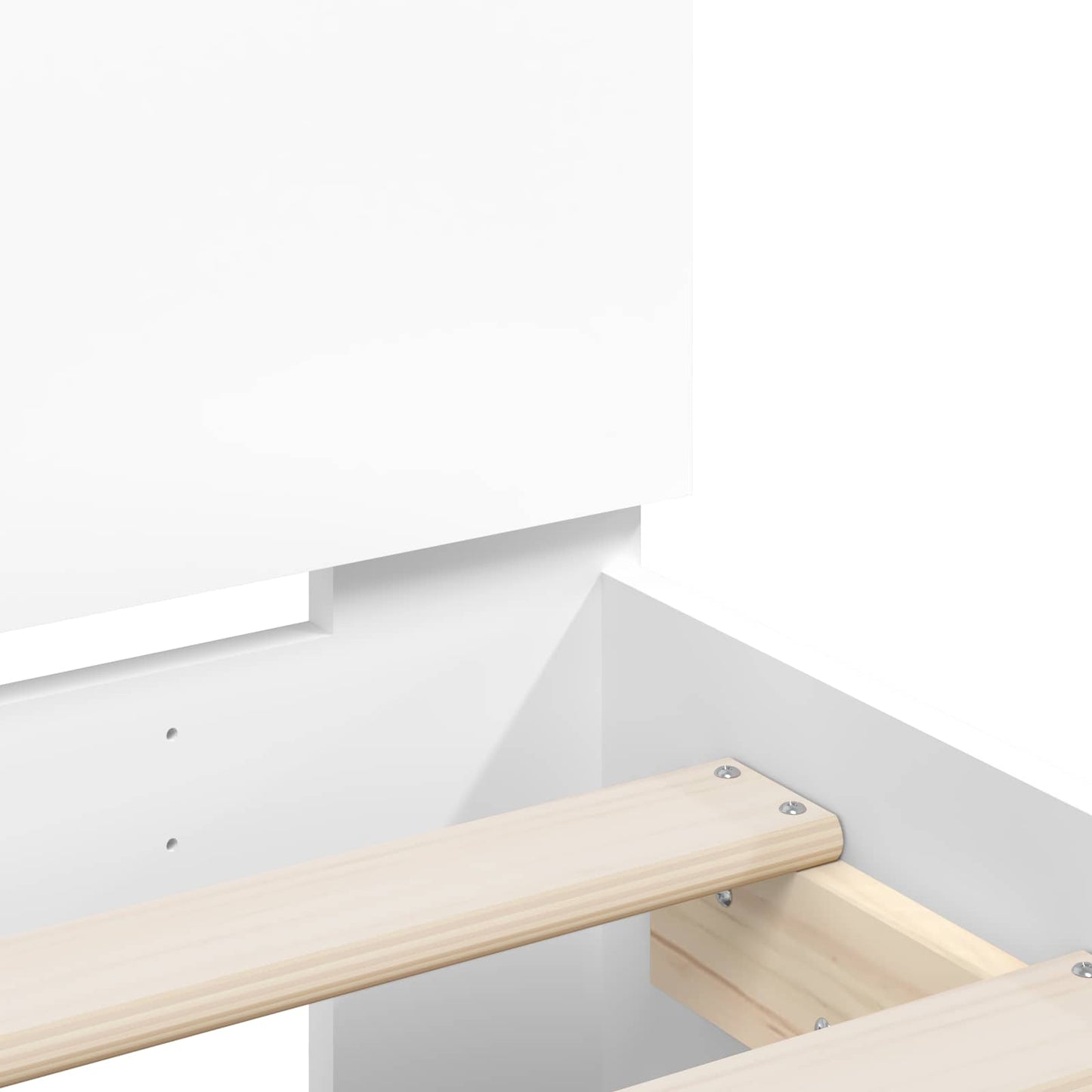 Bed Frame with LED White 80 x 200 cm Engineered Wood