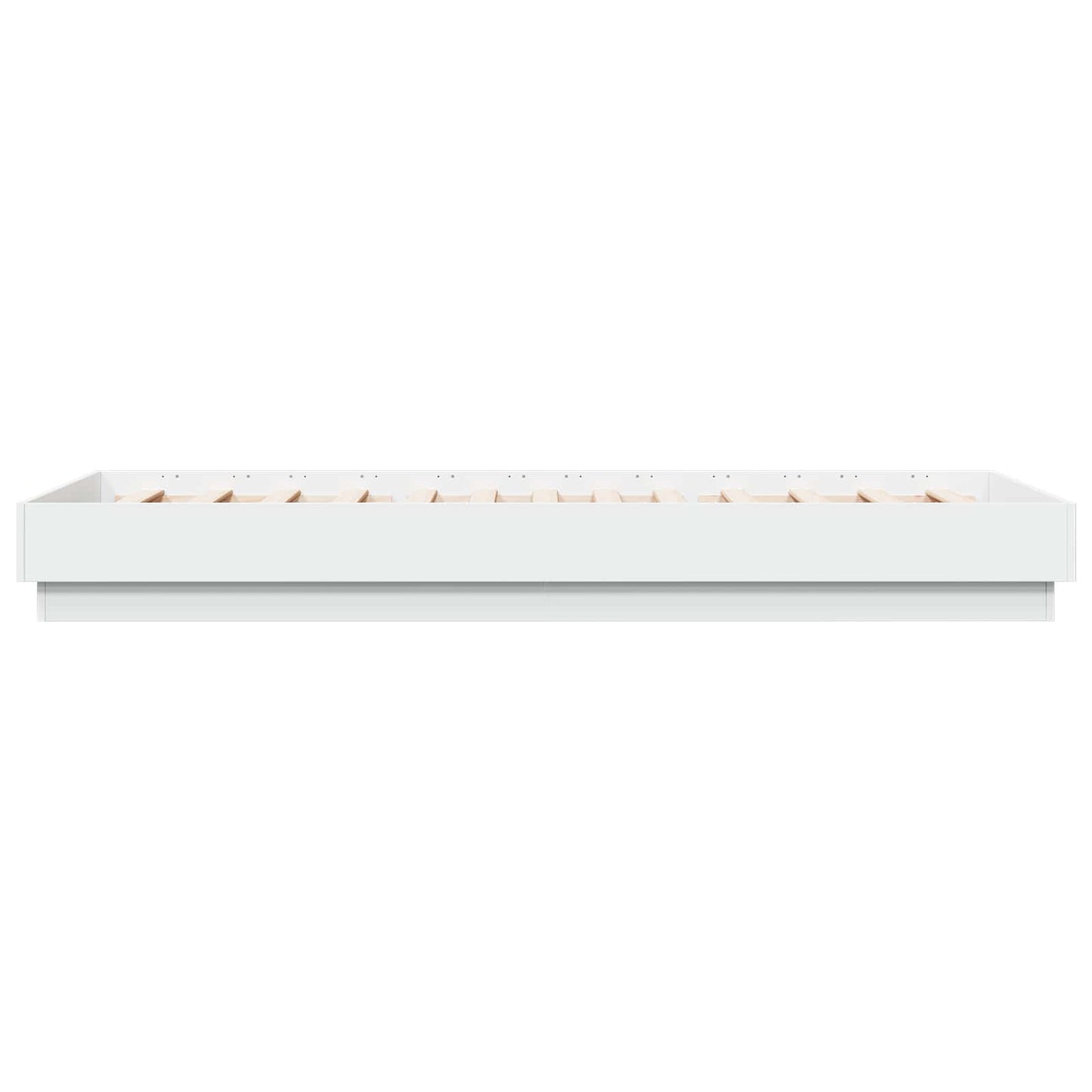 Bed Frame with LED White 80 x 200 cm Engineered Wood