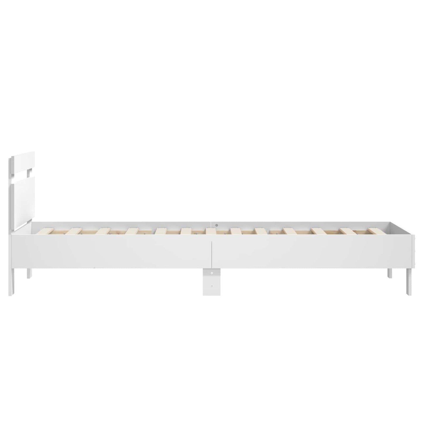 Bed Frame with Headboard White 80 x 200 cm Engineered Wood