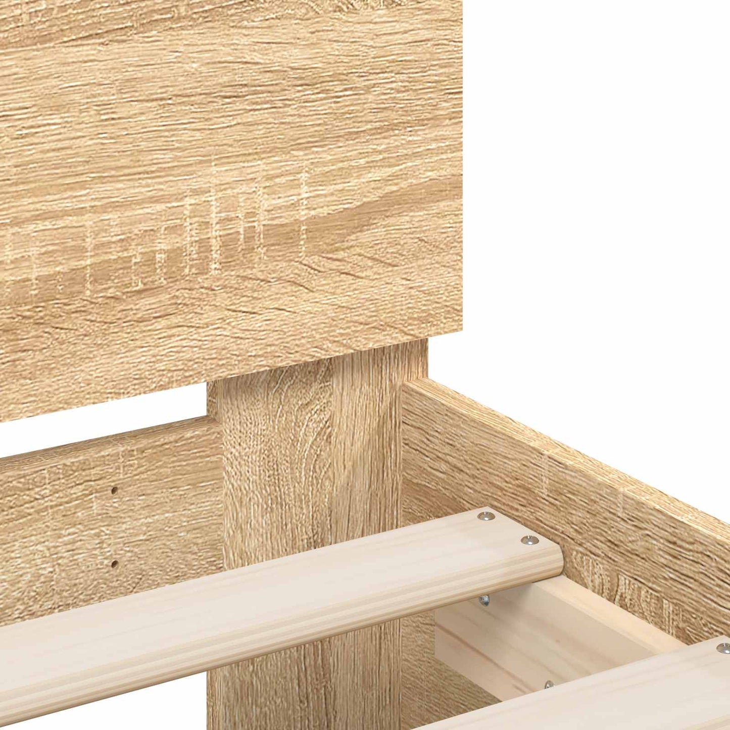 Bed Frame with Headboard Sonoma Oak 80 x 200 cm Engineered Wood