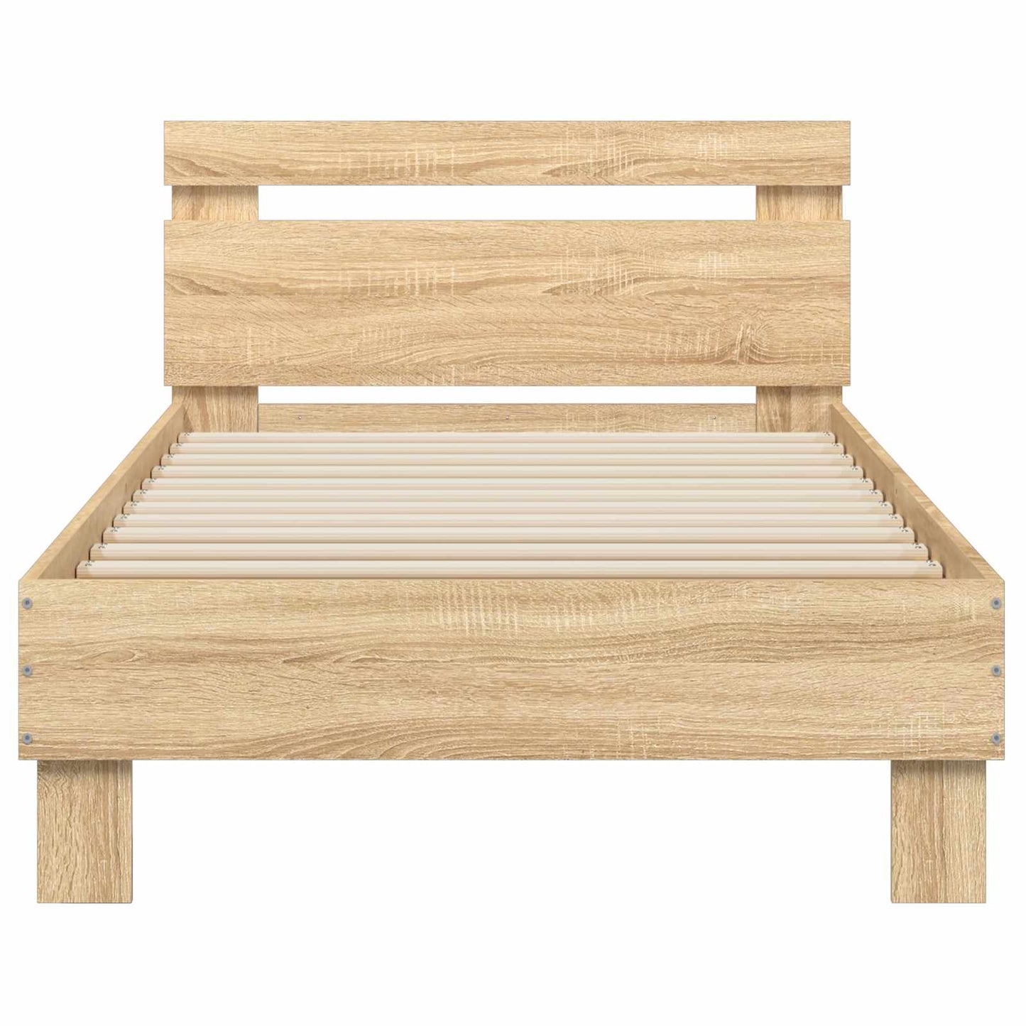 Bed Frame with Headboard Sonoma Oak 80 x 200 cm Engineered Wood