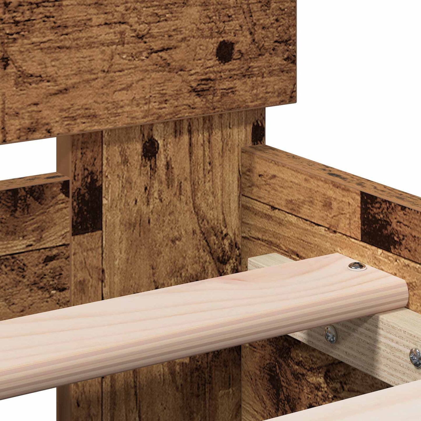 Bed Frame with Headboard Old Wood 80 x 200 cm Engineered Wood