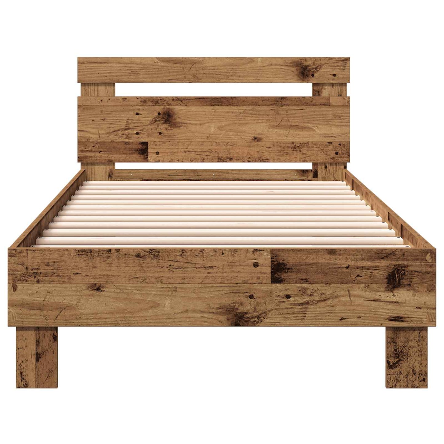 Bed Frame with Headboard Old Wood 80 x 200 cm Engineered Wood
