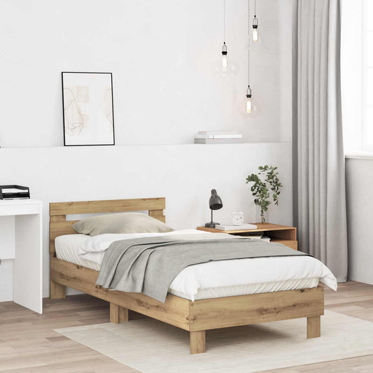 Bed Frame Artisan Oak Engineered Wood
