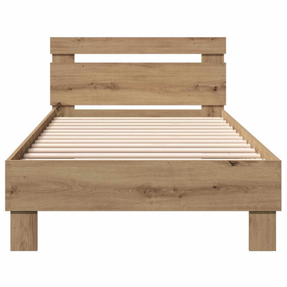 Bed Frame with Headboard Artisan Oak 80 x 200 cm
