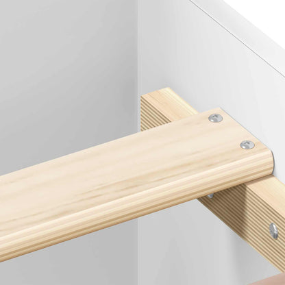 Bed Frame with Headboard White 80 x 200 cm Engineered Wood
