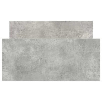 Bed Frame with Headboard Concrete Grey 80 x 200 cm