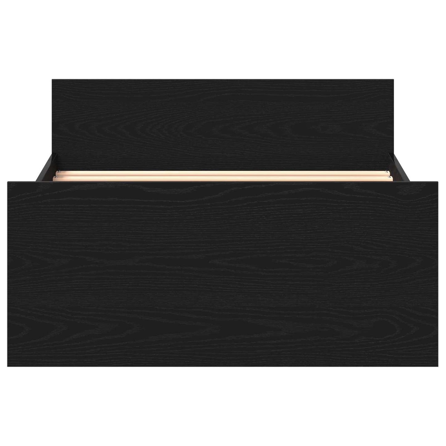 Bed Frame with Headboard Black Oak 80 x 200 cm Engineered Wood