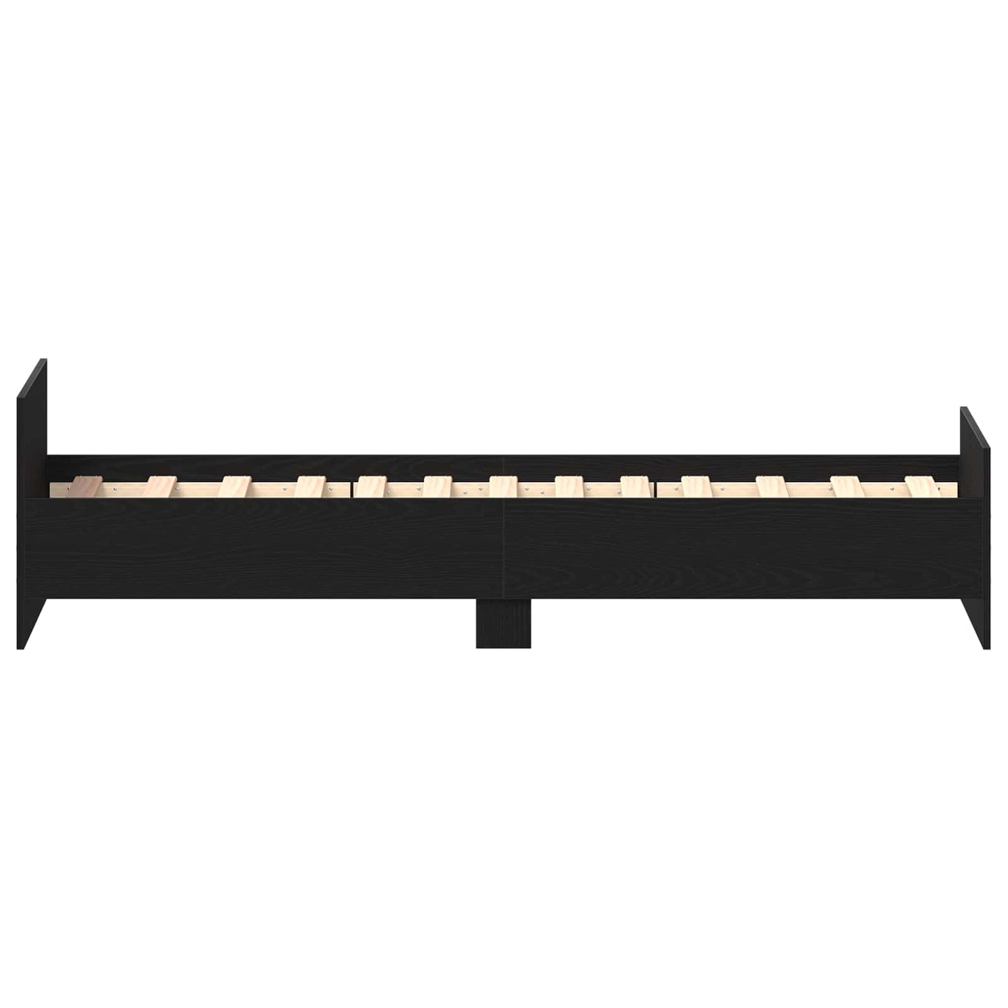 Bed Frame with Headboard Black Oak 80 x 200 cm Engineered Wood