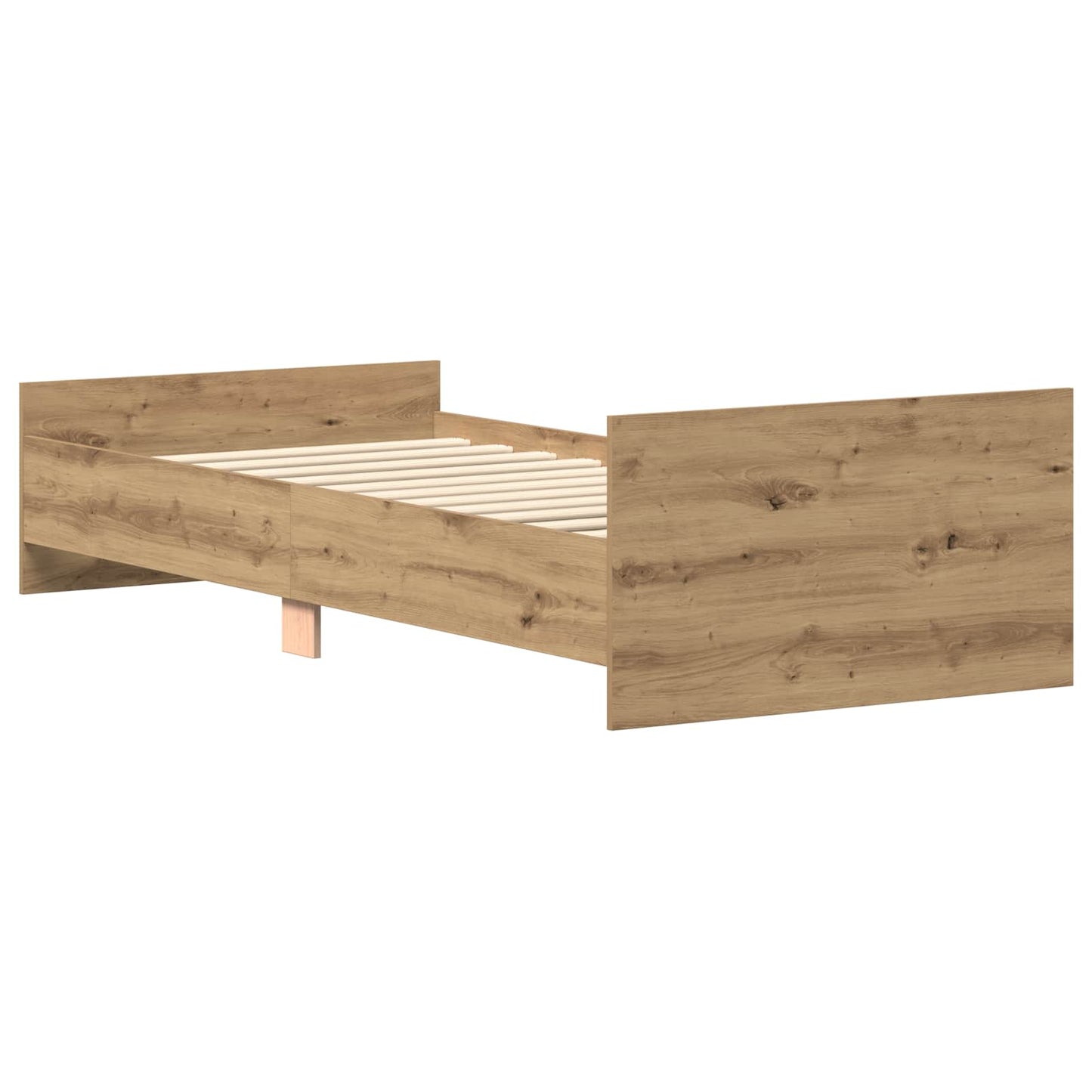 Bed Frame with Headboard Artisan Oak 80 x 200 cm