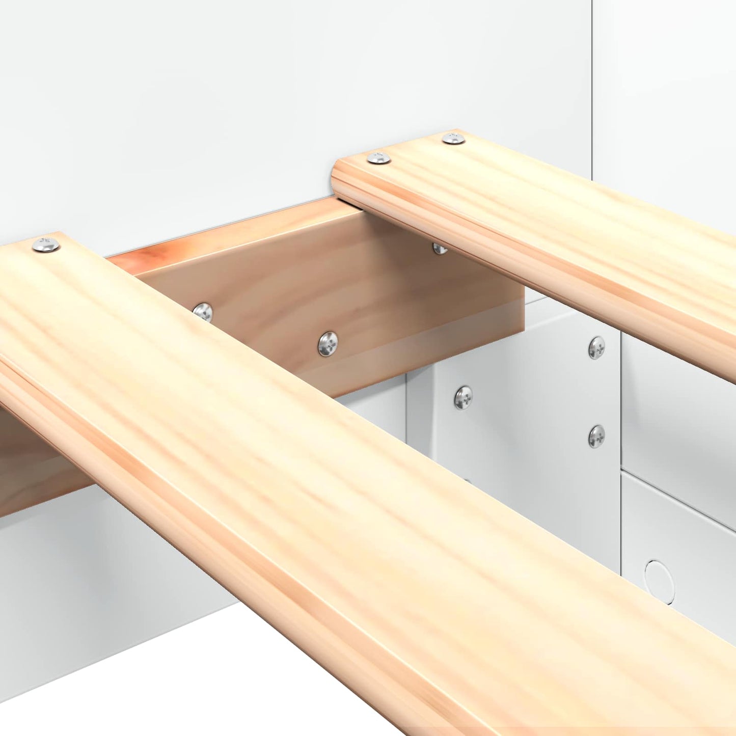 Bed Frame with Headboard White 80 x 200 cm Engineered Wood