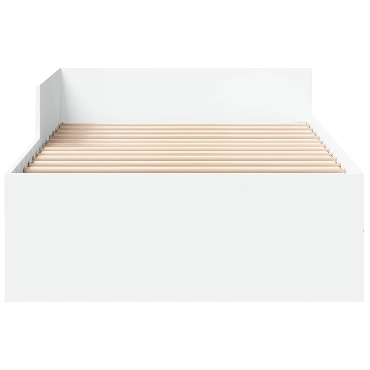 Bed Frame with Headboard White 80 x 200 cm Engineered Wood
