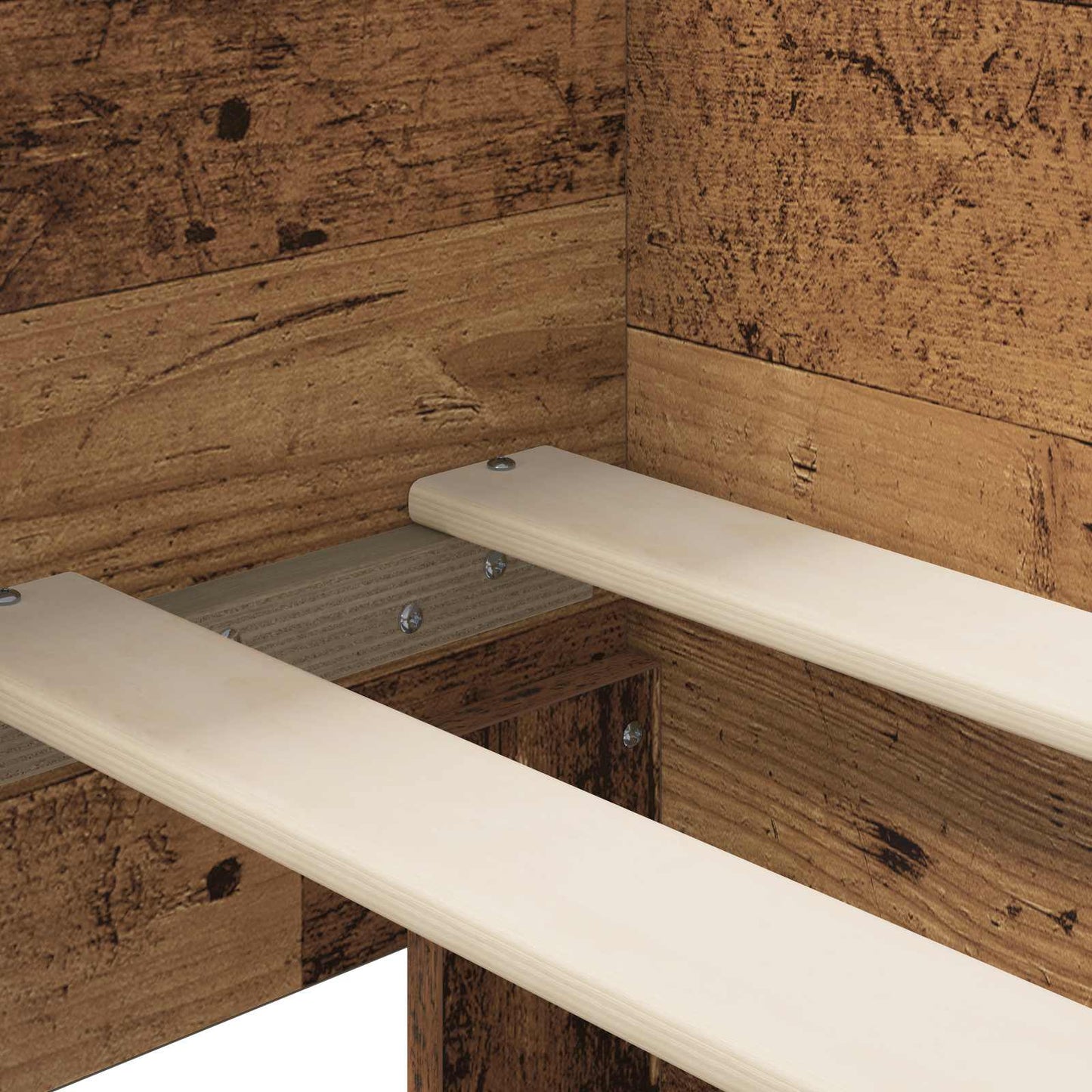Bed Frame with Headboard Old Wood 80 x 200 cm Engineered Wood