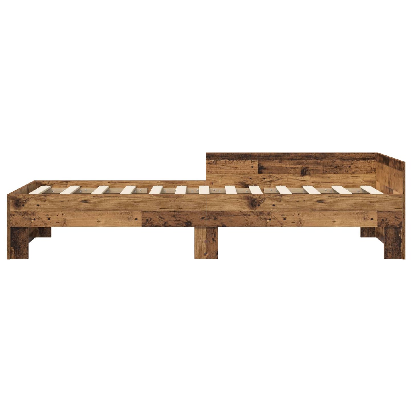 Bed Frame with Headboard Old Wood 80 x 200 cm Engineered Wood