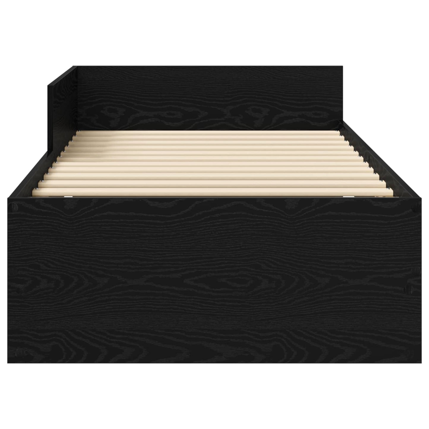 Bed Frame with Headboard Black Oak 80 x 200 cm Engineered Wood