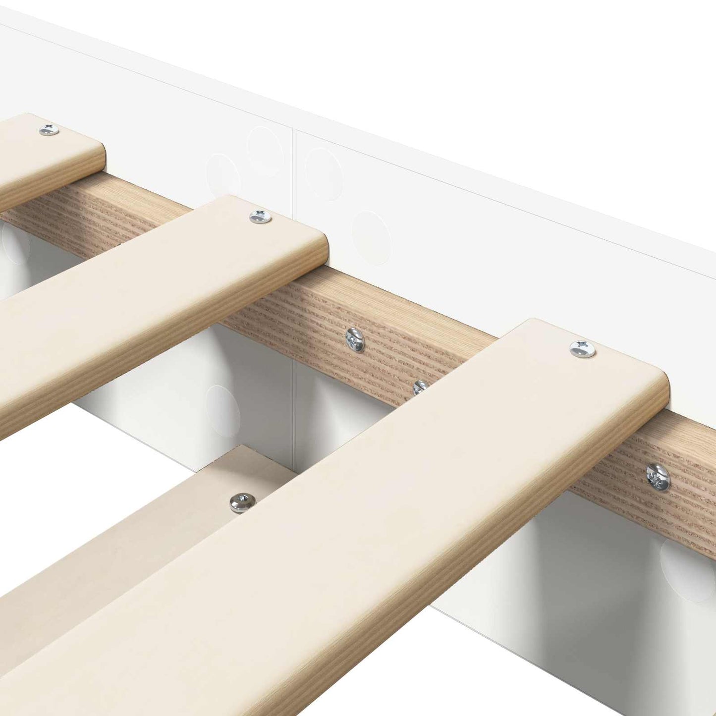 Bed Frame White 80 x 200 cm Engineered Wood