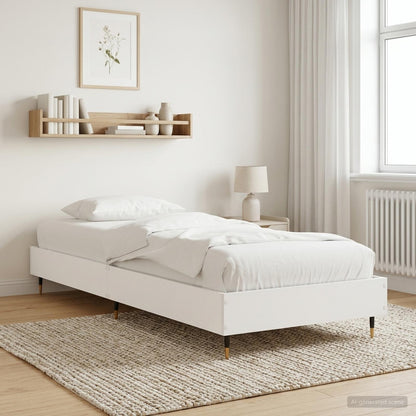 Bed Frame White 80 x 200 cm Engineered Wood