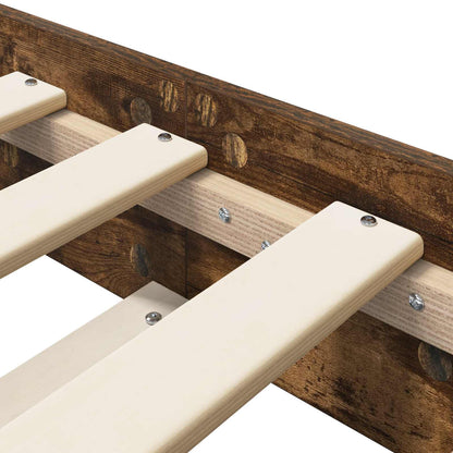 Bed Frame Smoked Oak 80 x 200 cm Engineered Wood